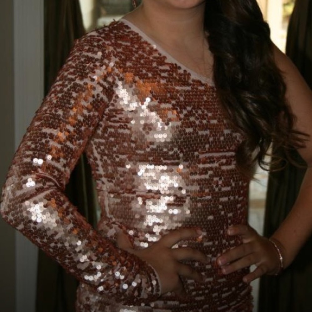 BCBG Sequined Cocktail Dress